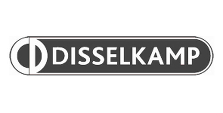 Weißes Bild mit Schriftzug "DISSELKAMP"